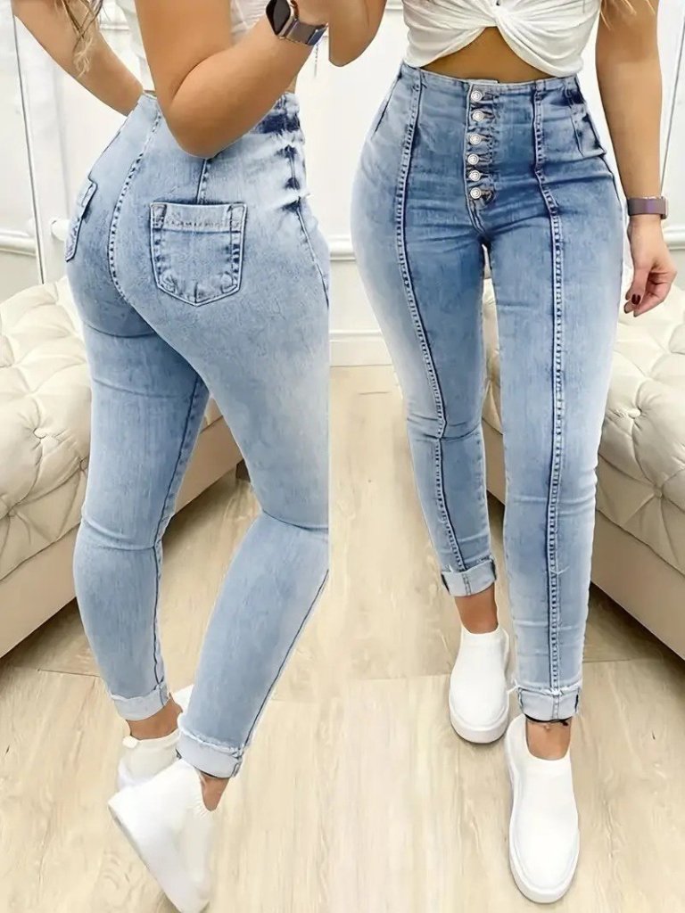 Mavi Gündelik Seksi Havuç Pantolon