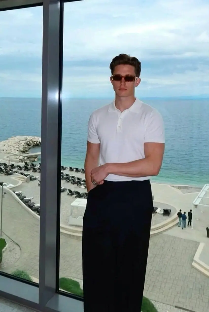 Beyaz Gündelik Preppy Polo Yaka Dar Kalıp Gömlek