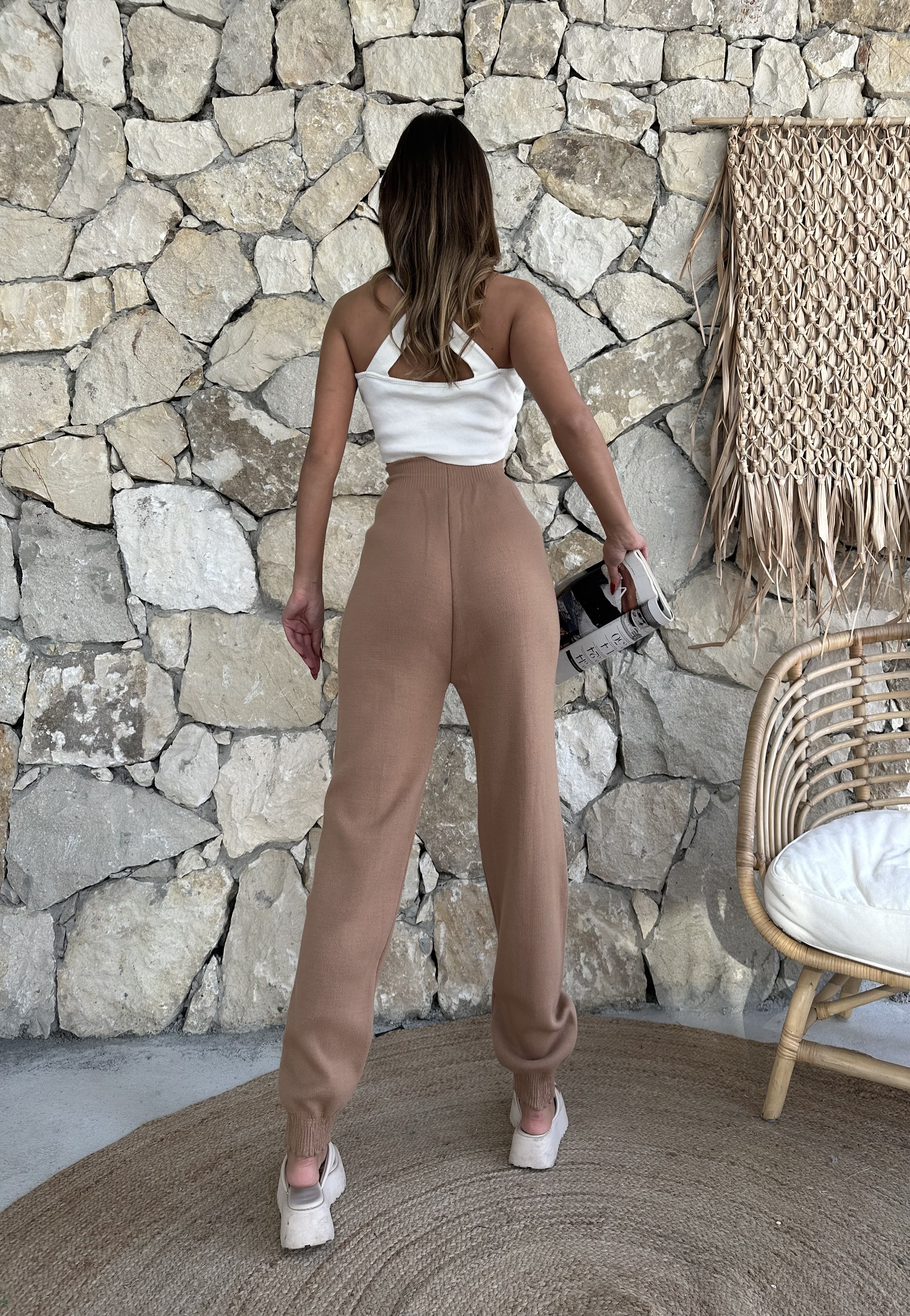 Çimalı Dar Paça Pantolon - Camel
