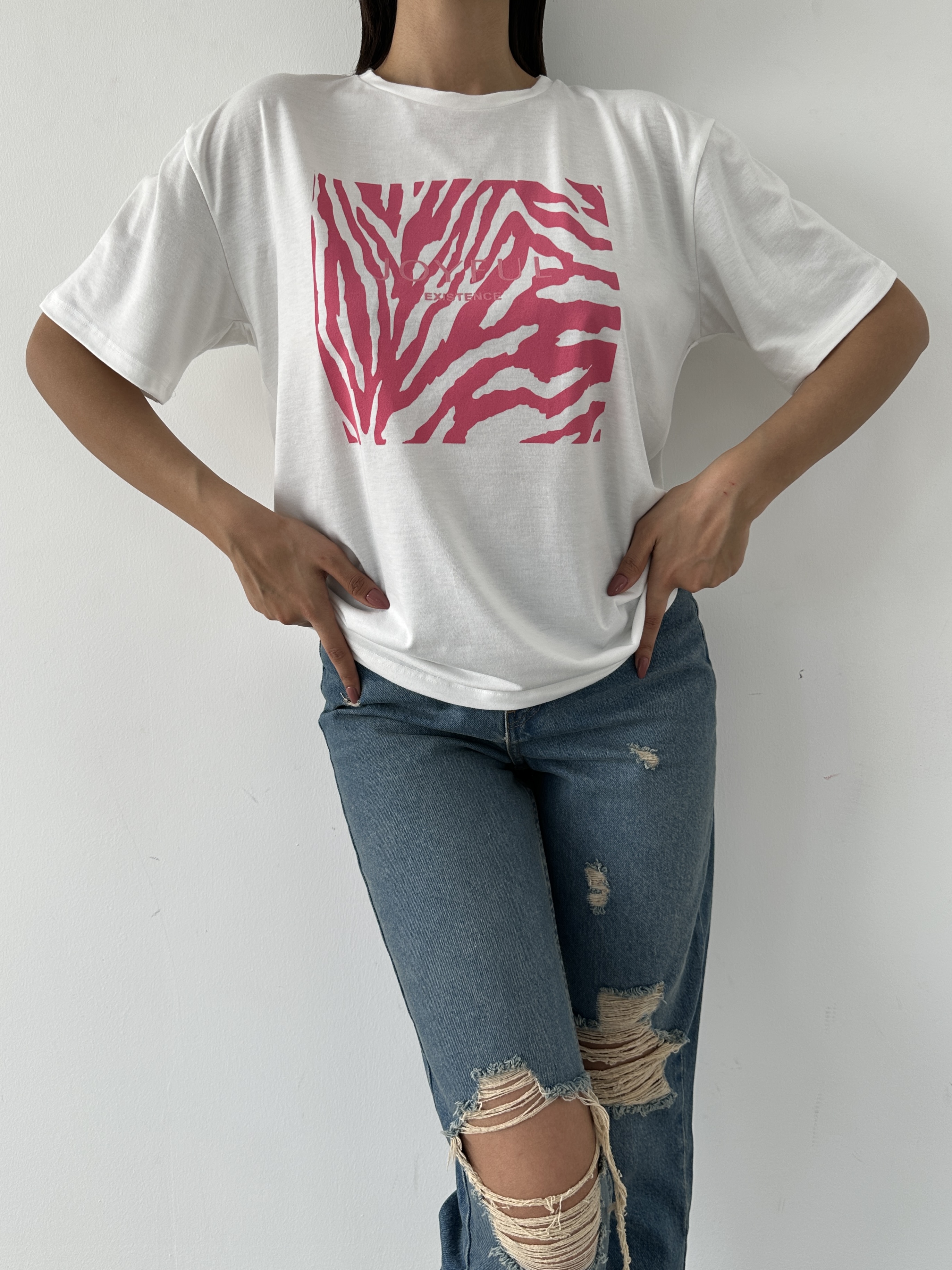 Baskılı Basic T-shirt