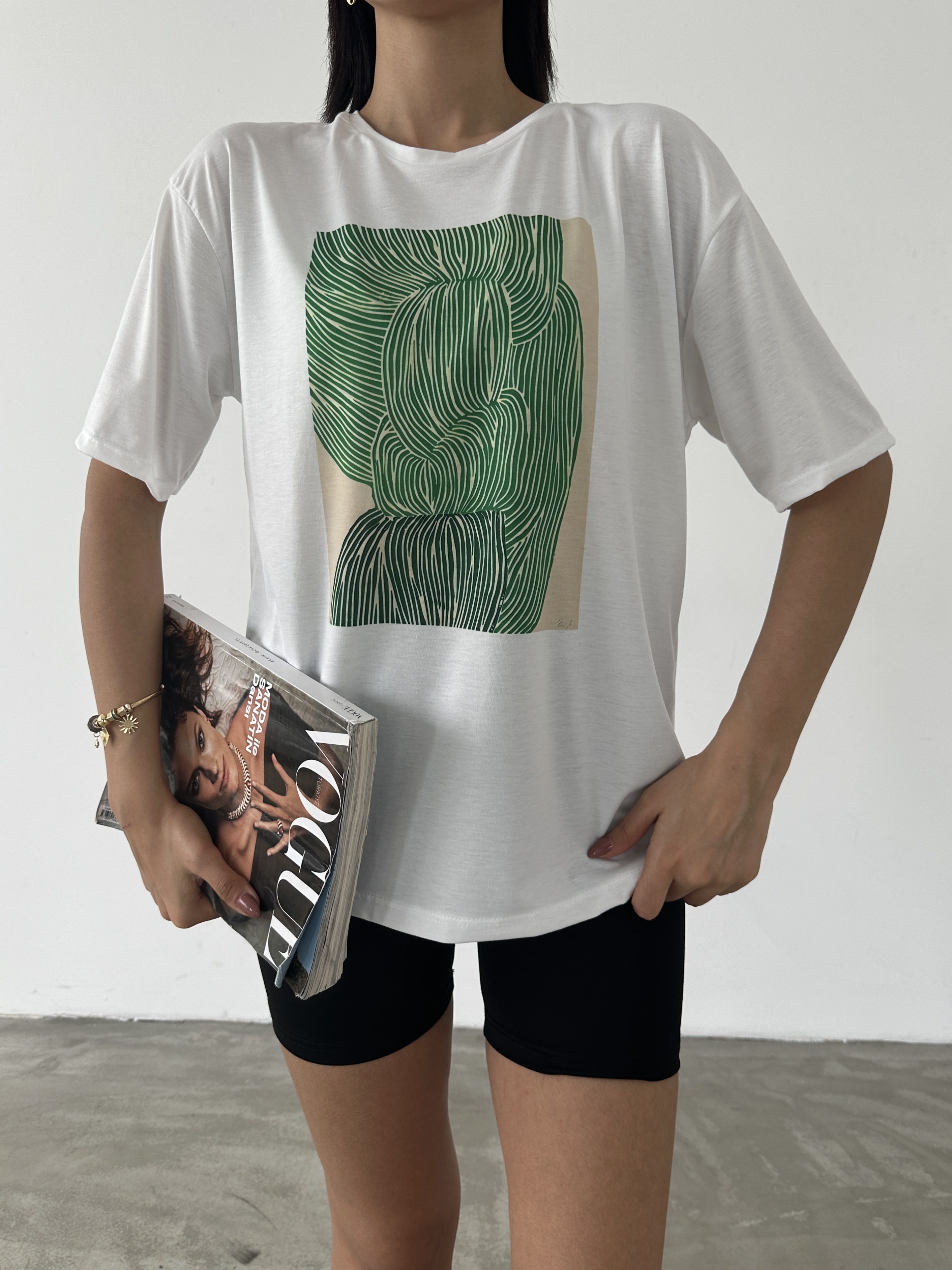 Baskılı Basic T-shirt