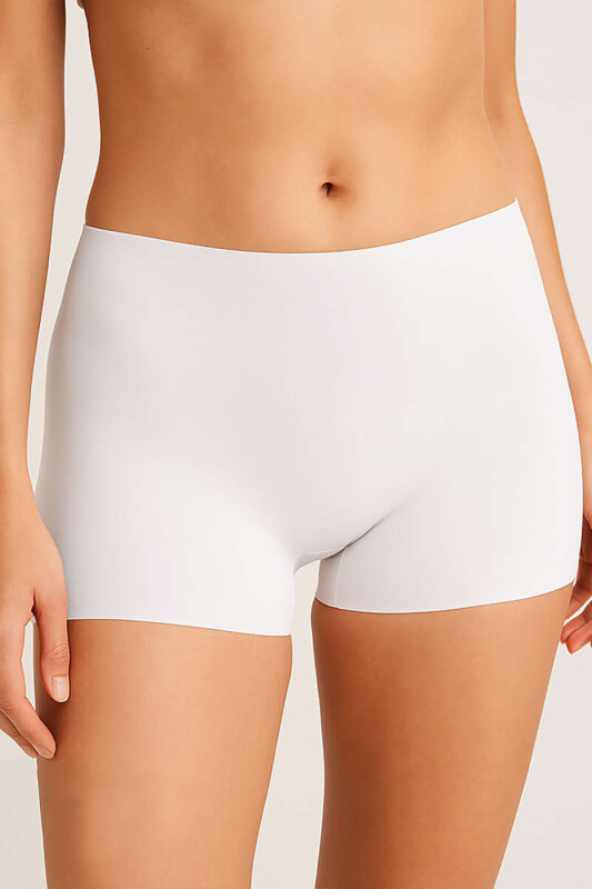 Ekru Lazer Kesim İz Yapmaz Short