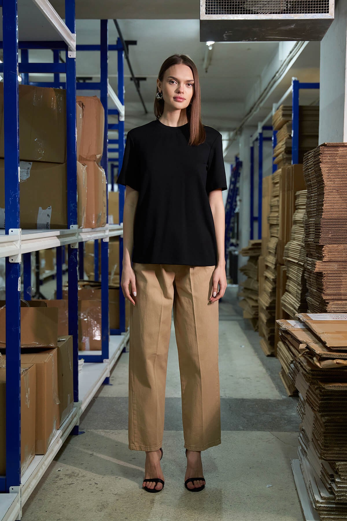Bisiklet Yakalı Oversize Tshırt