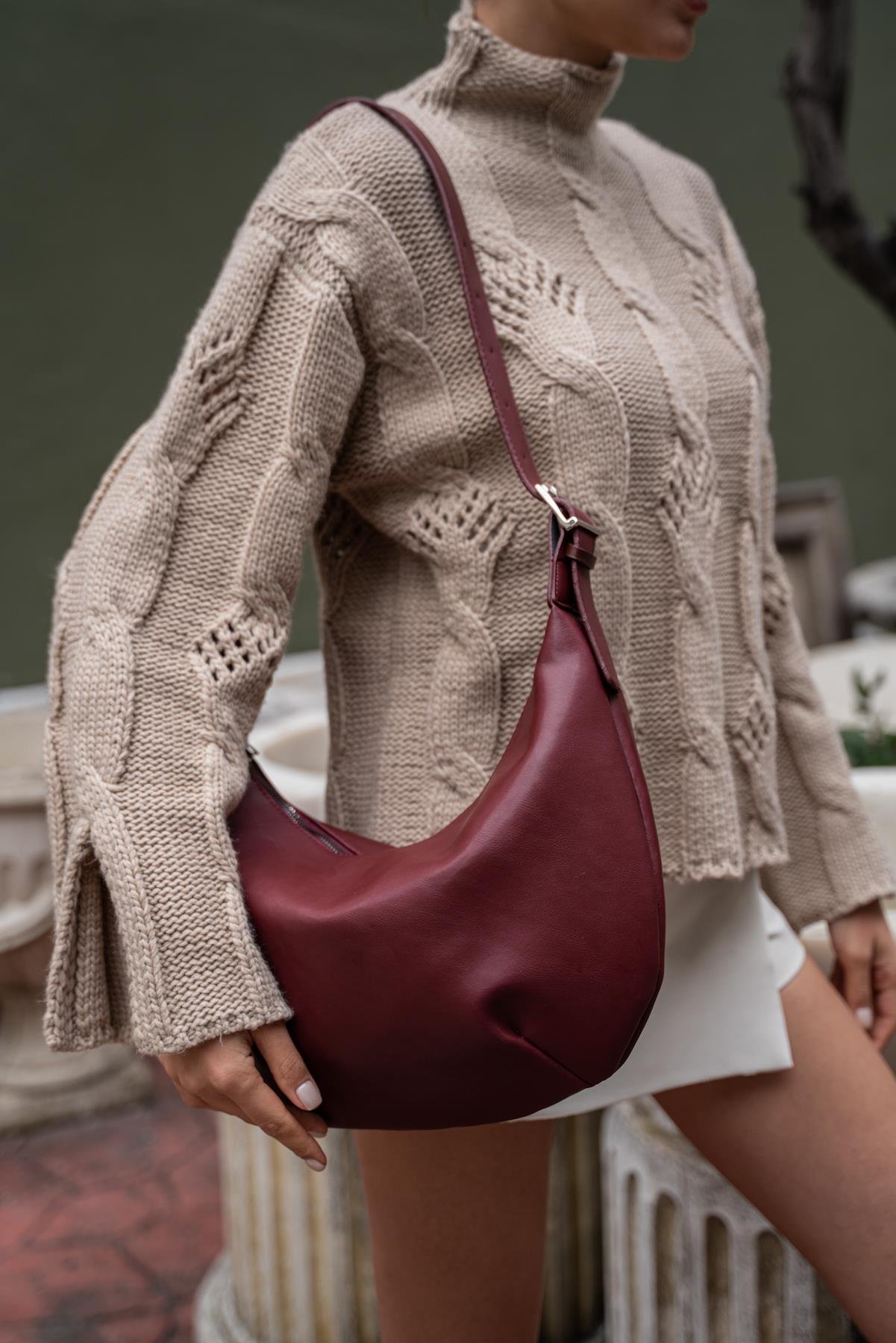 Nova Unisex Büyük Çanta - Bordo