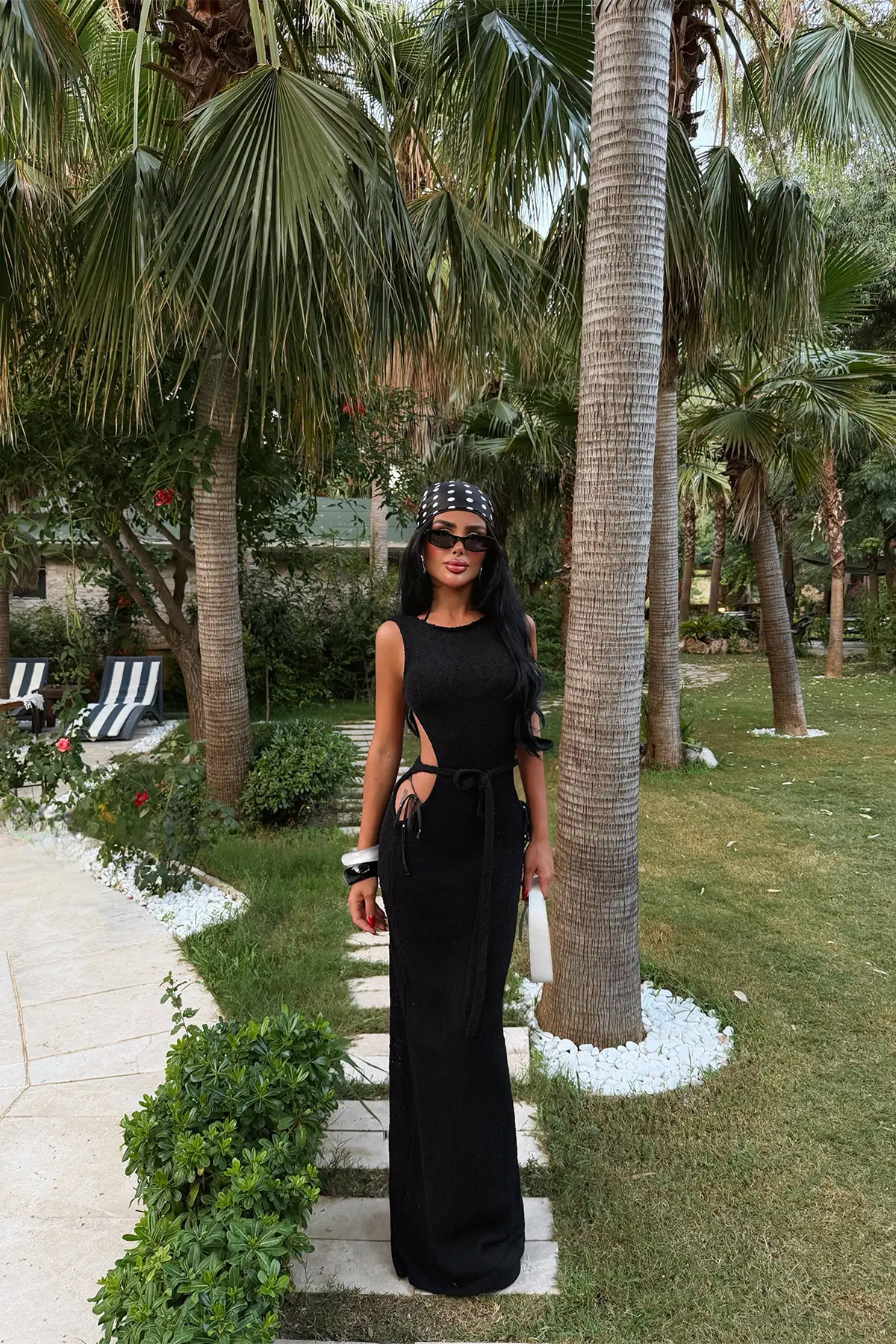 Siyah Seksi Zarif Bodycon Elbise