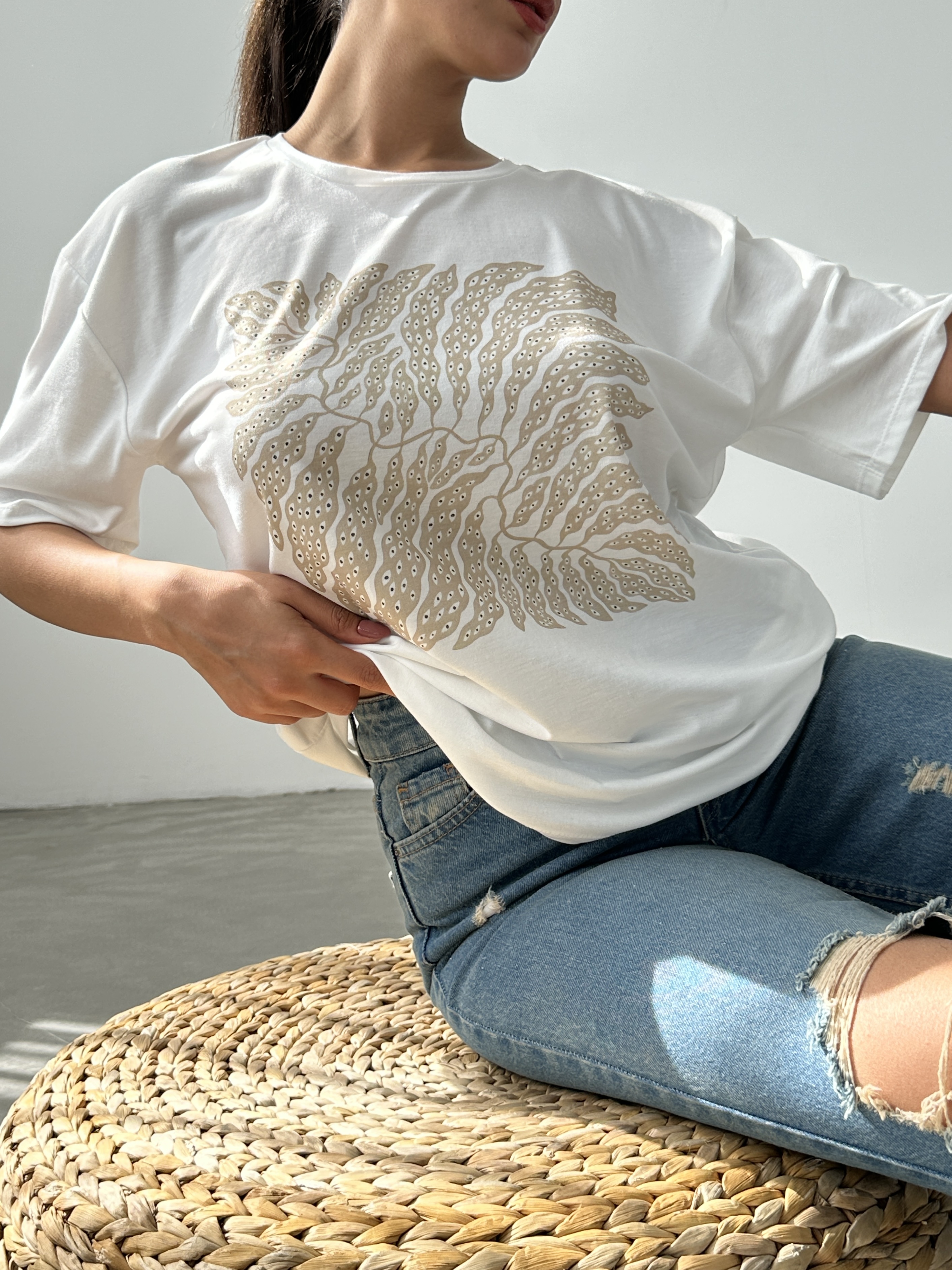 Baskılı Basic T-shirt