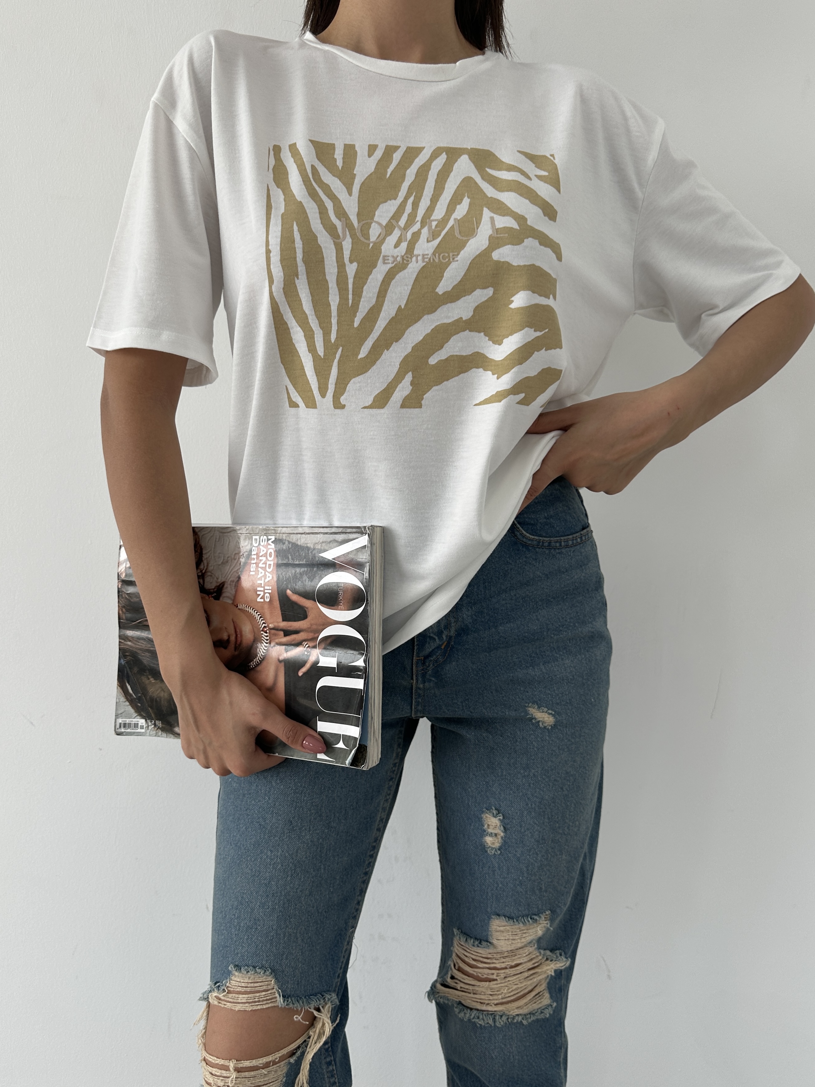Baskılı Basic T-shirt