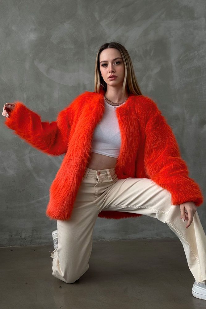Oranj Peluş Kaban