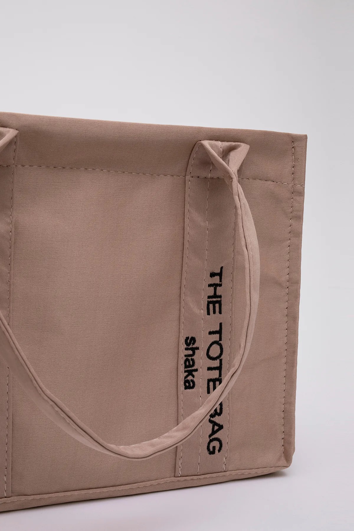 Çift Askılı The Tote Bag Nakış İşlemeli Makyaj Çantalı Kol Ve Omuz Çantası