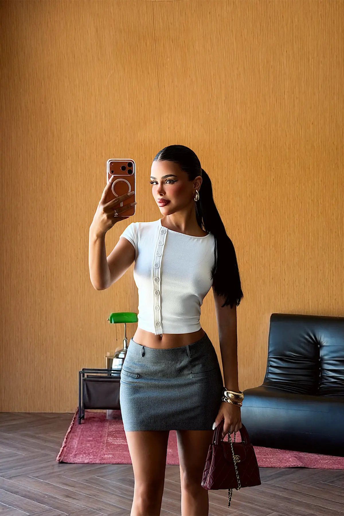 Beyaz Seksi Gündelik Zarif Işıltılı Crop Top
