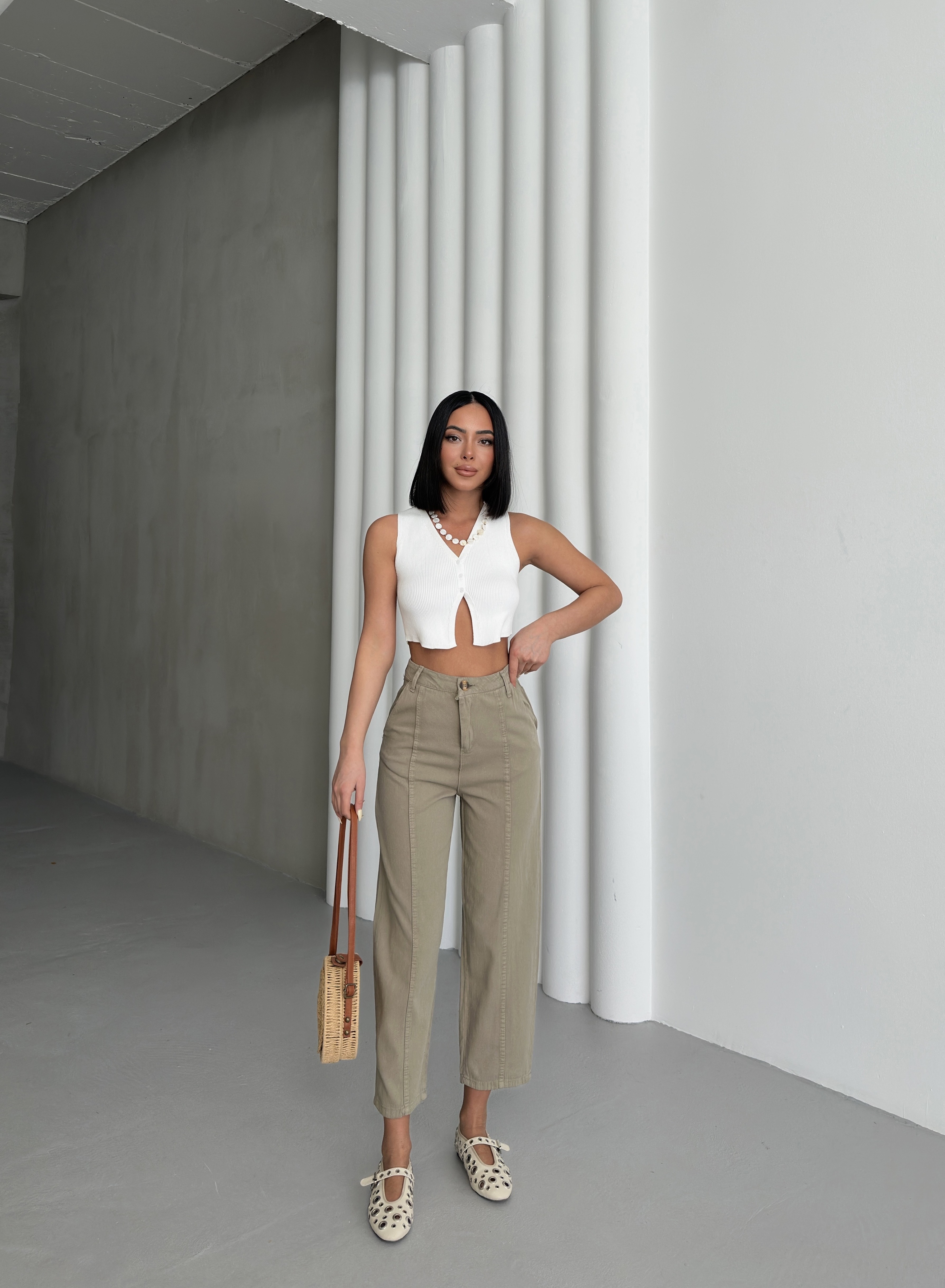 Detaylı Gabardin Pantolon
