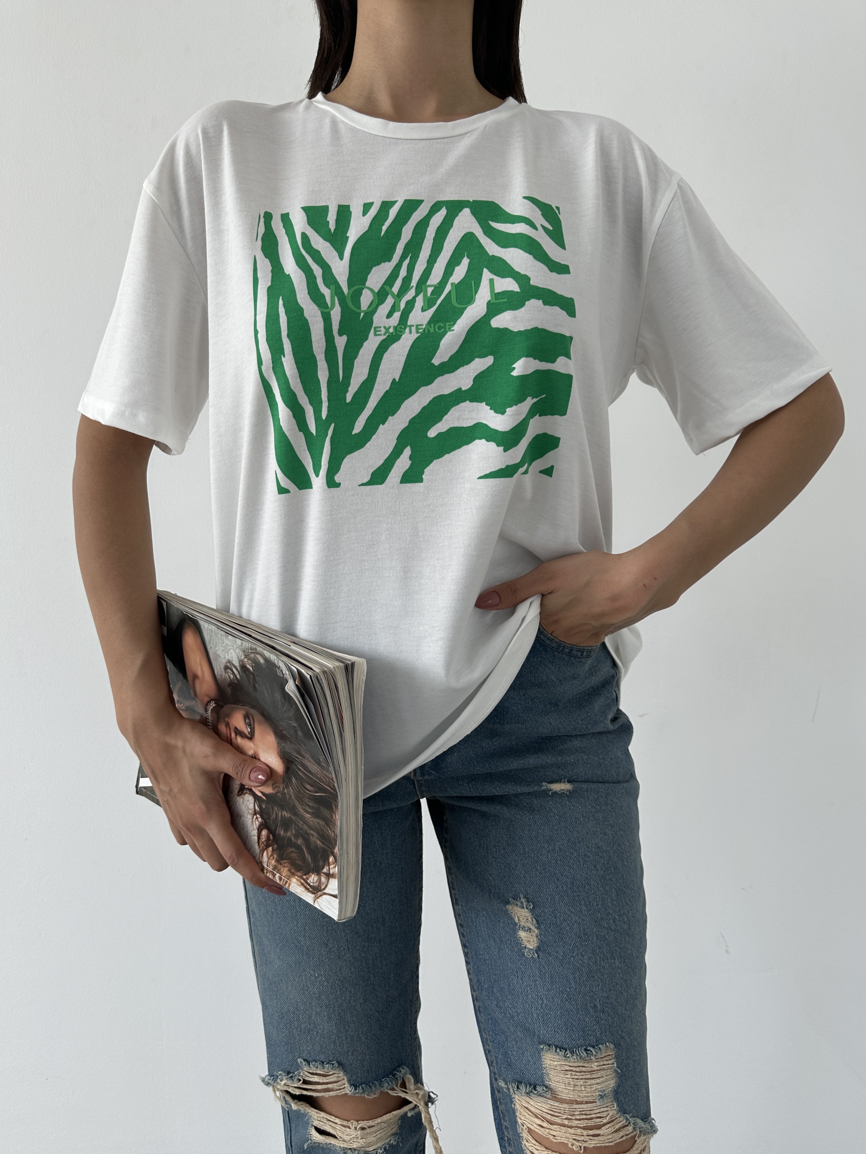 Baskılı Basic T-shirt