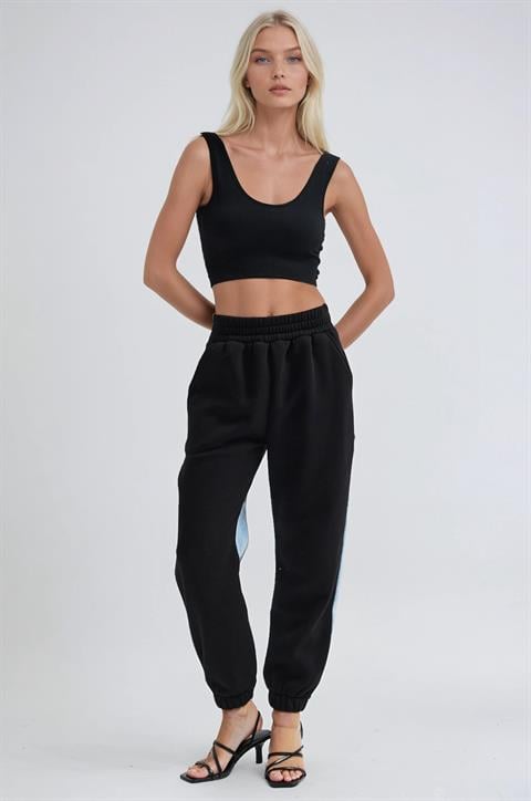 Siyah Günlük Spor Jogger Pantolon