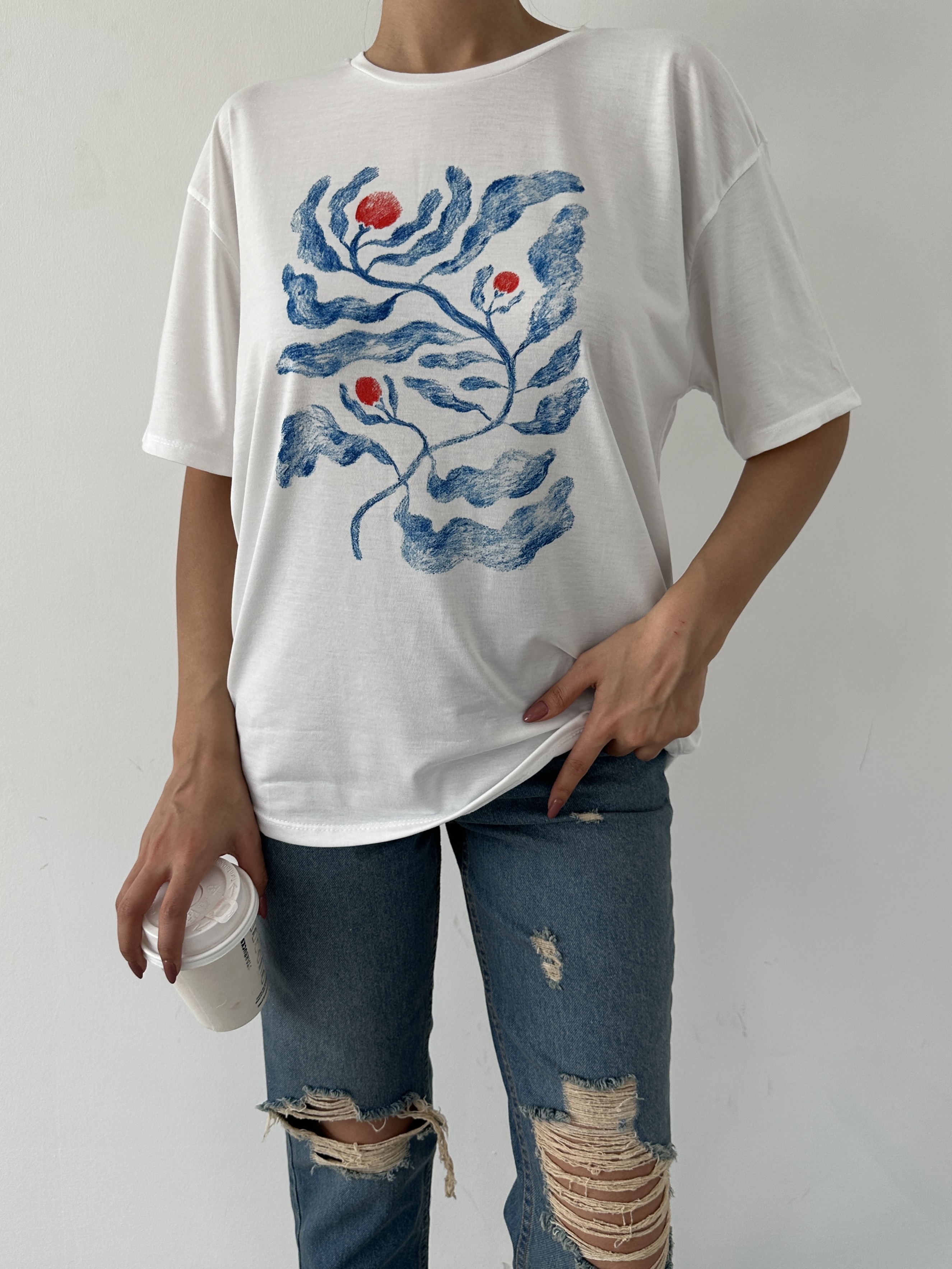 Baskılı Basic T-shirt