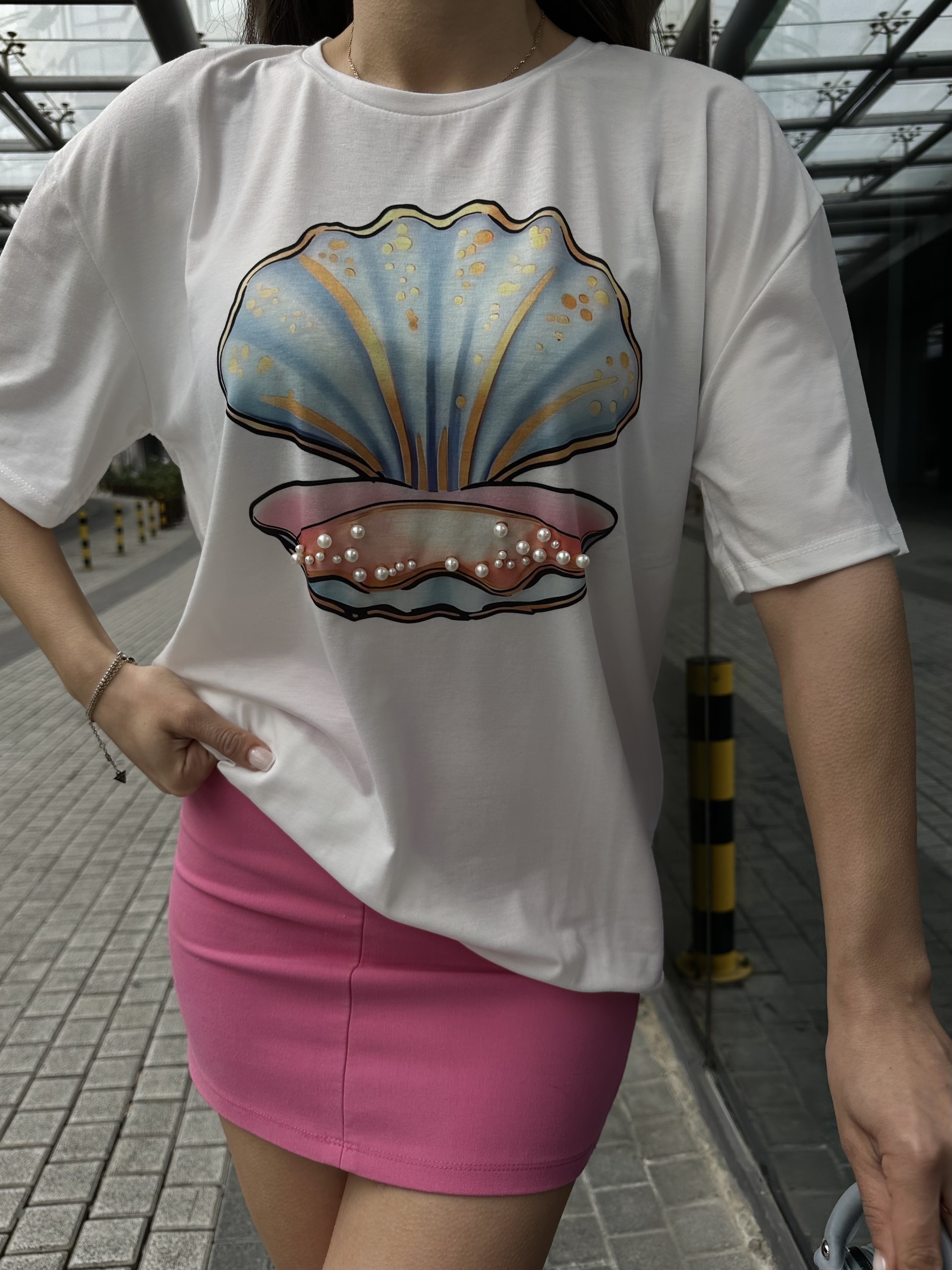 Baskılı İncili T-shirt