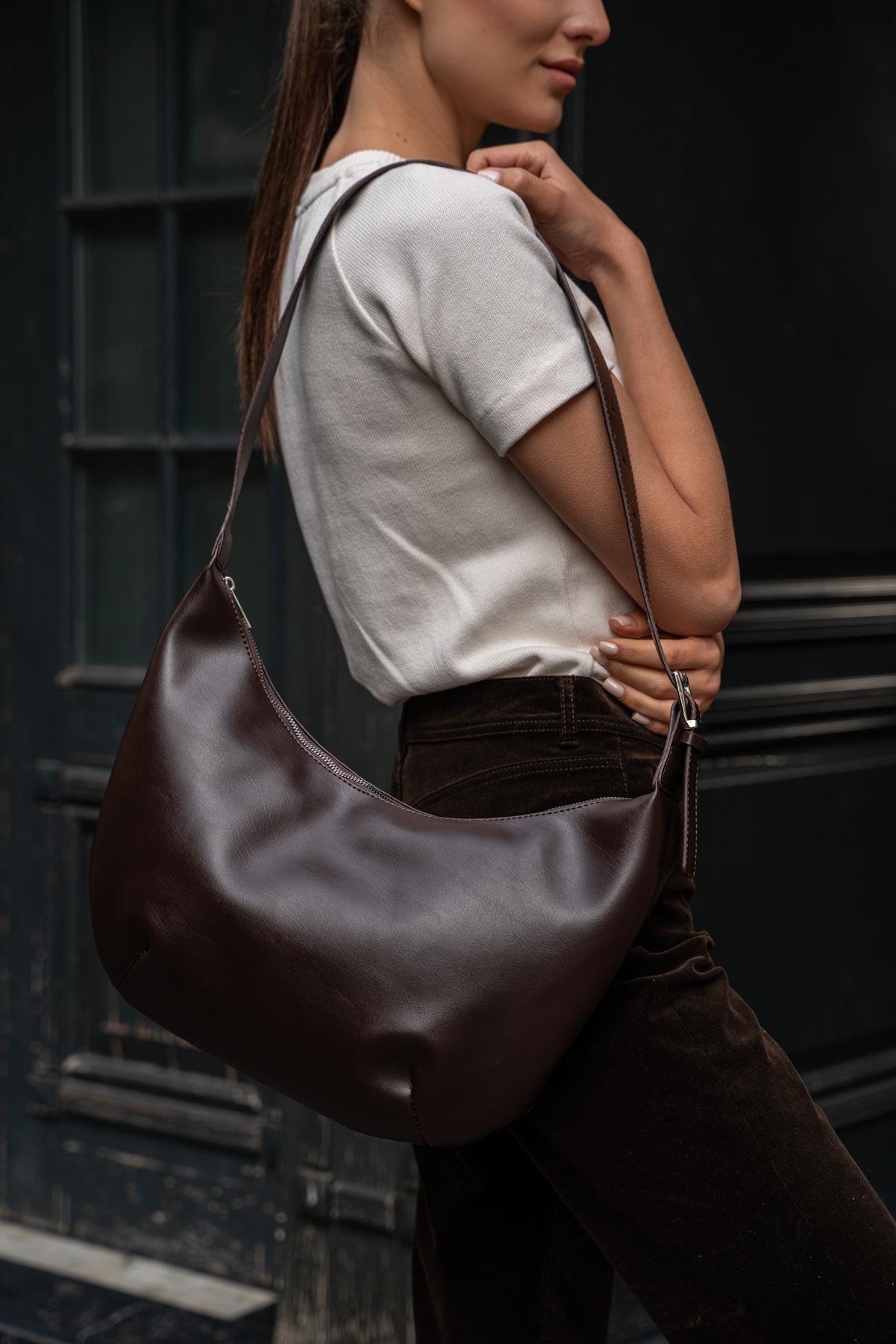 Nova Unisex Büyük Çanta - Kahverengi