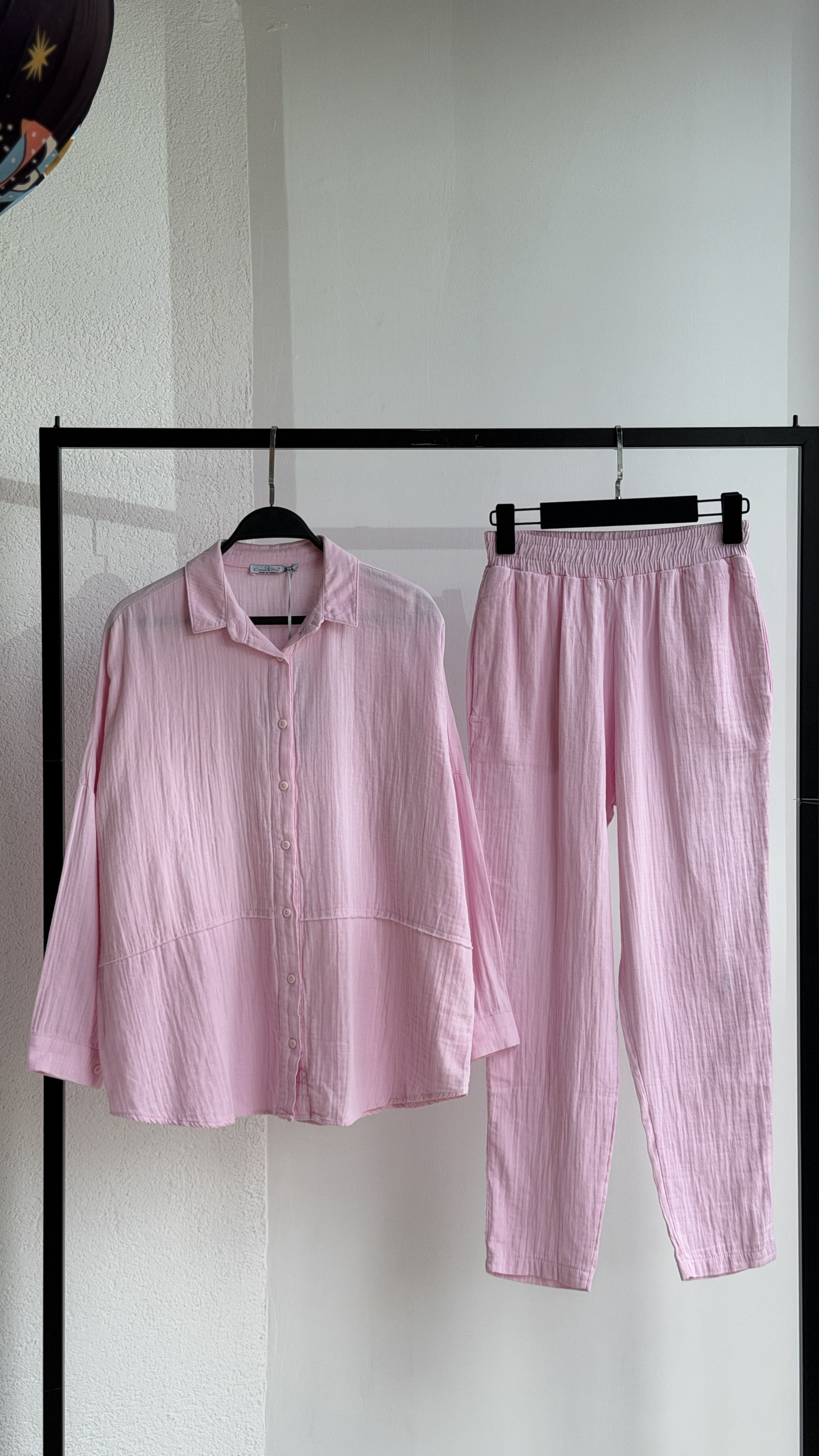 Pembe Gündelik Tesettür Sevimli Pantolon