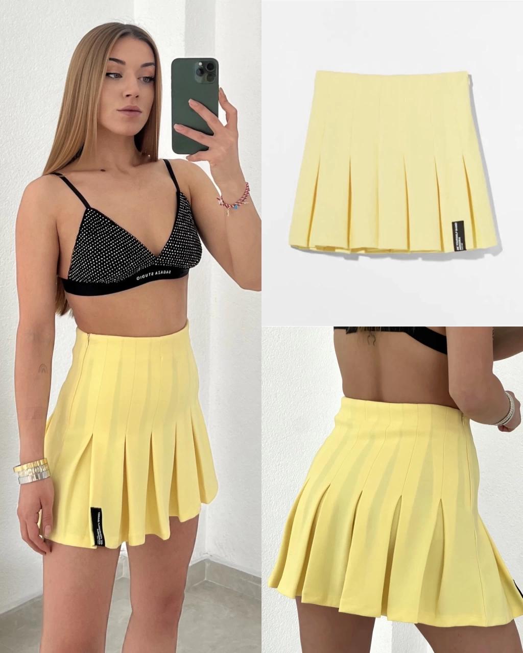 Mini Piliseli Etek