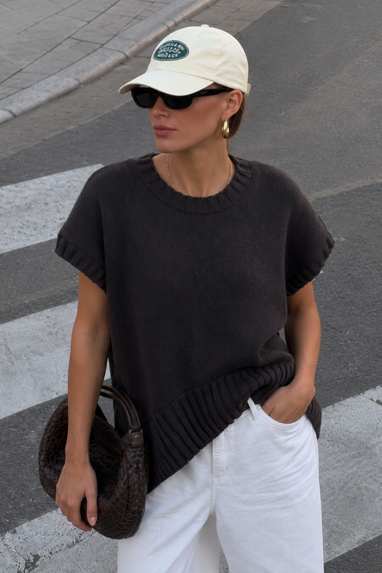 Siyah Casual Oversized Fit Bluz