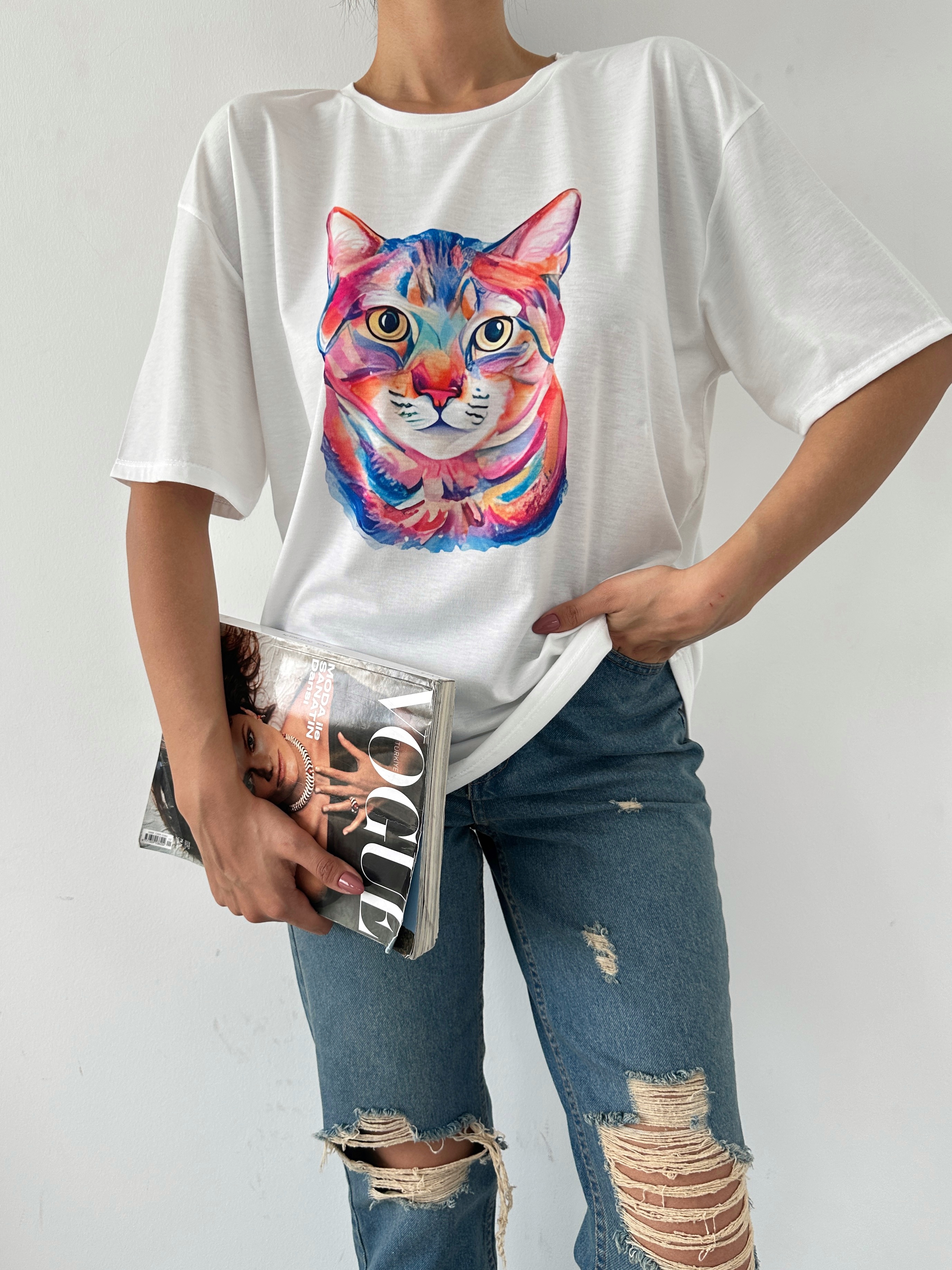 Baskılı Basic T-shirt