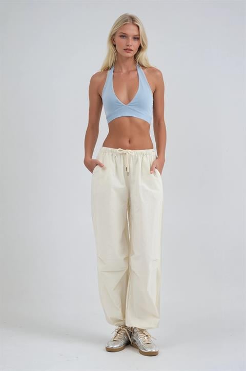 Ekru Gündelik Spor Jogger Pantolon