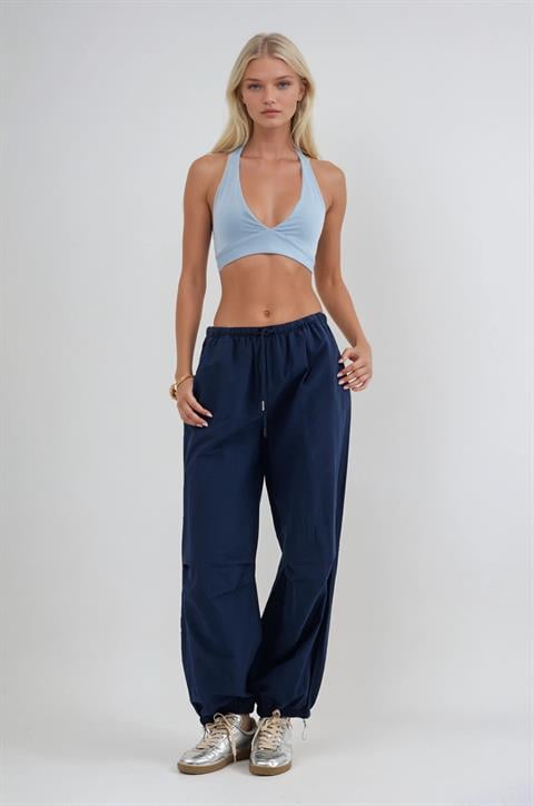 Lacivert Jogger Pantolon Balon Kesim