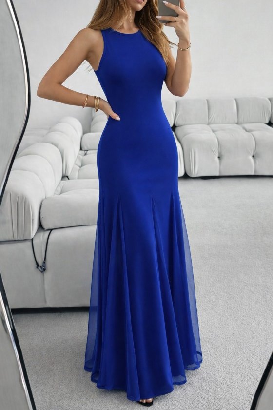 Mavi Zarif Fit & Flare Elbise