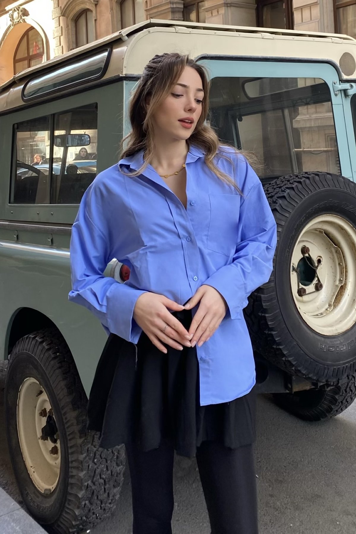 Oxford Oversize Gömlek