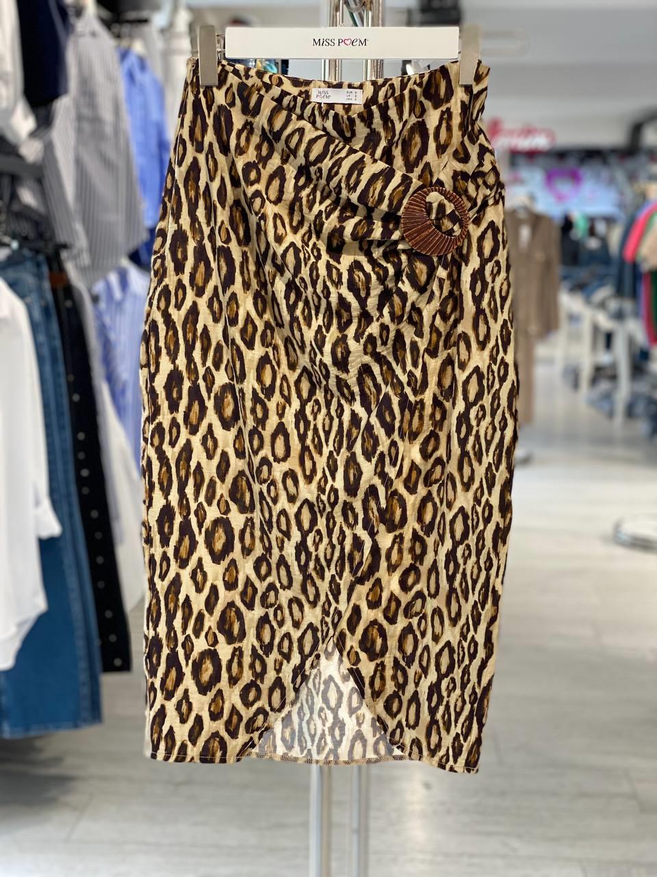 Kahverengi Seksi Gündelik Wrap Midi Etek Yüksek Bel