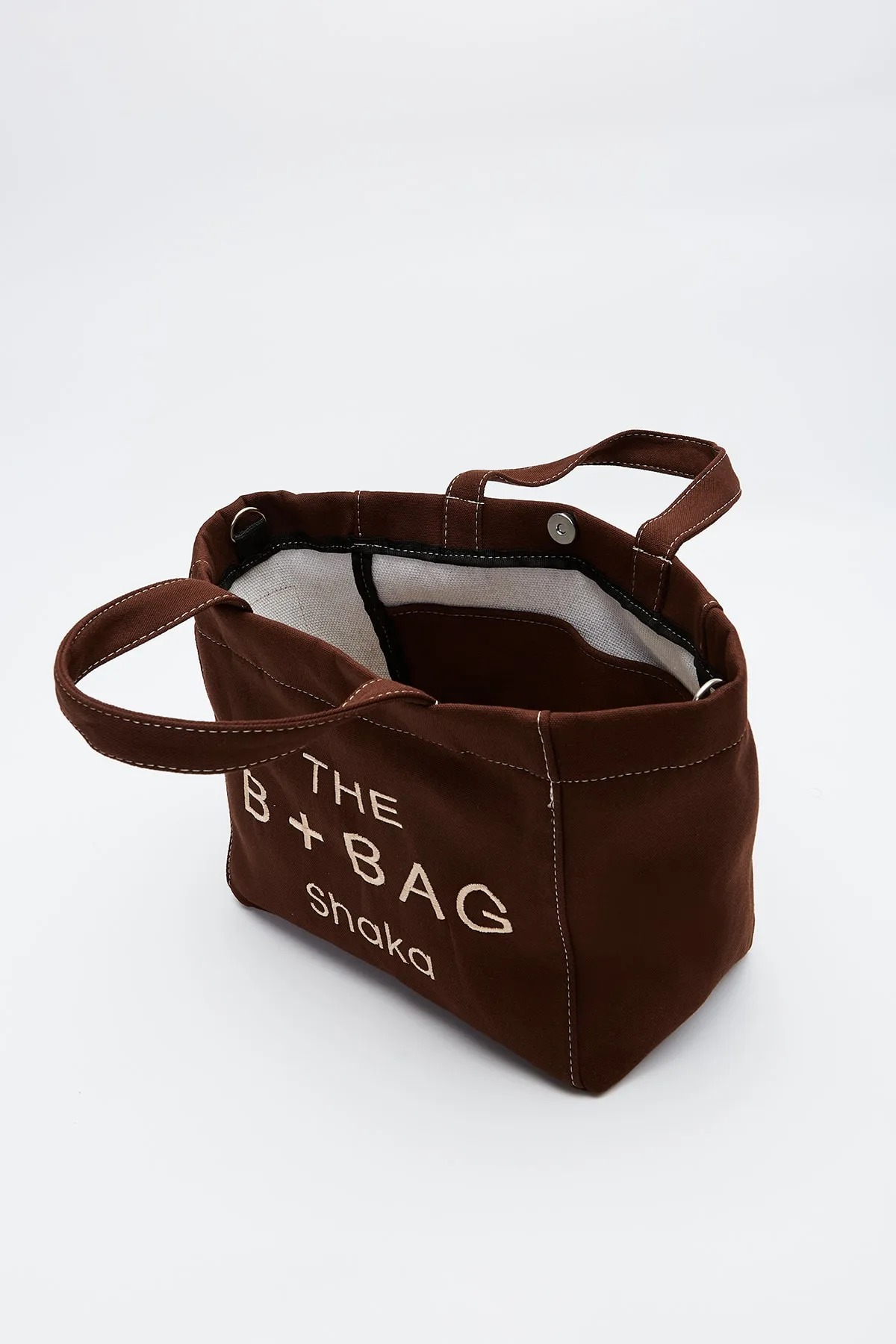 Kanvas B Bag Kolon Askı 2 Bölmeli El kol Ve Omuz Çantası