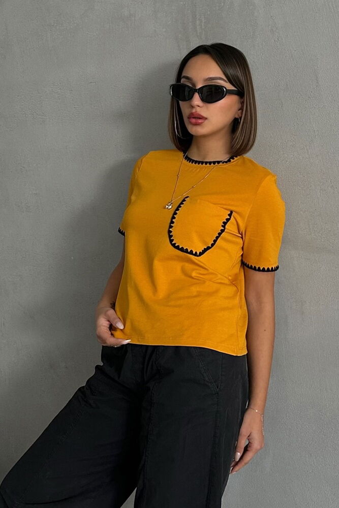 Hardal  Çoban Dikişli T-shirt