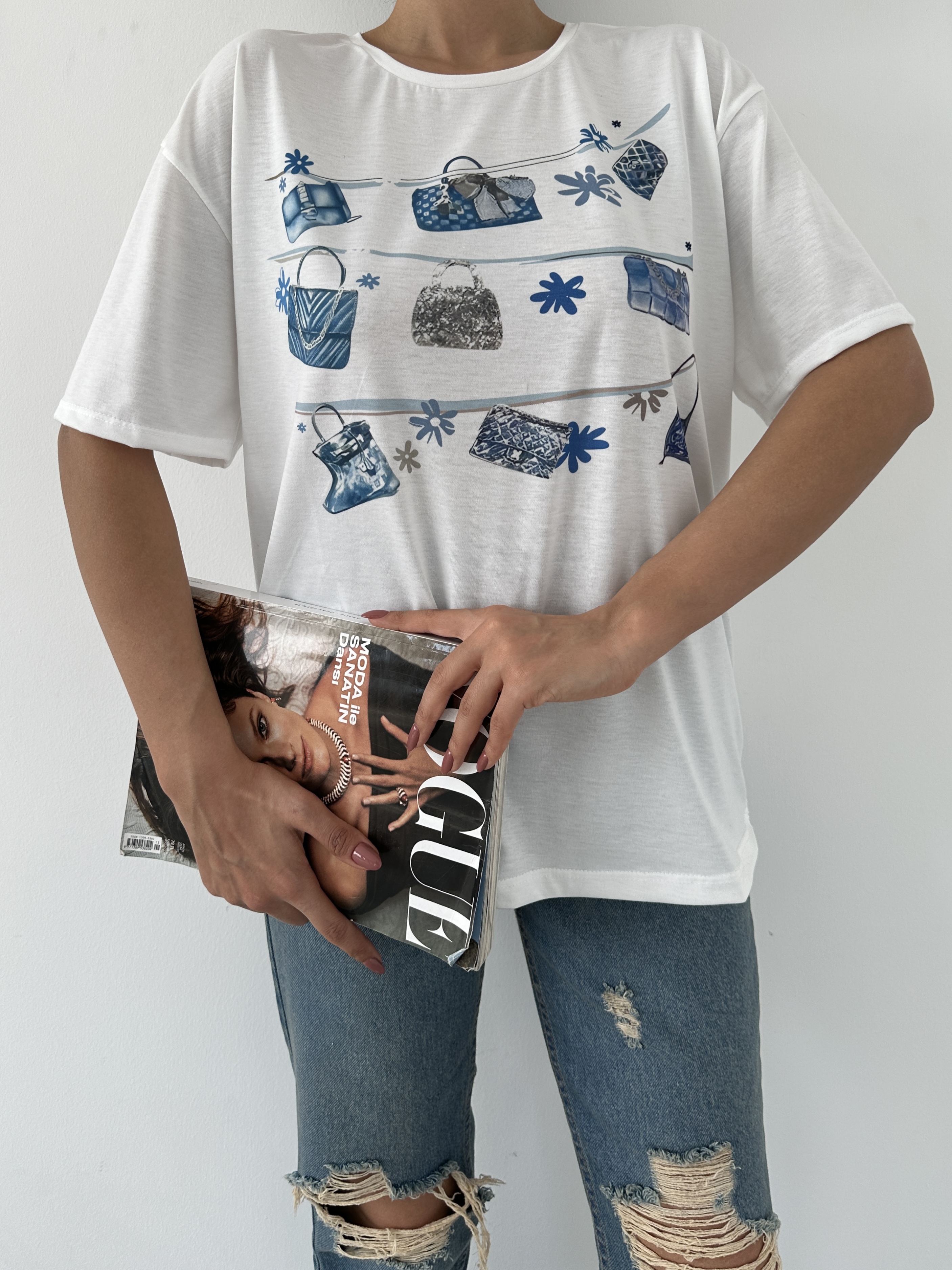 Baskılı Basic T-shirt