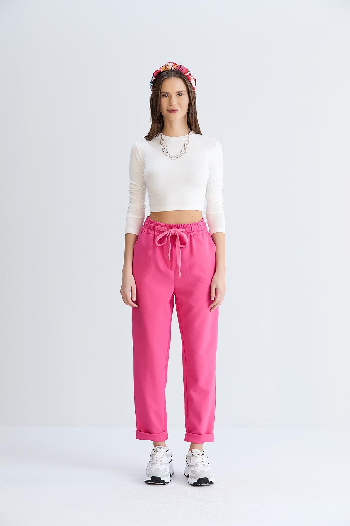 Neva Model Pantolon Fuşya